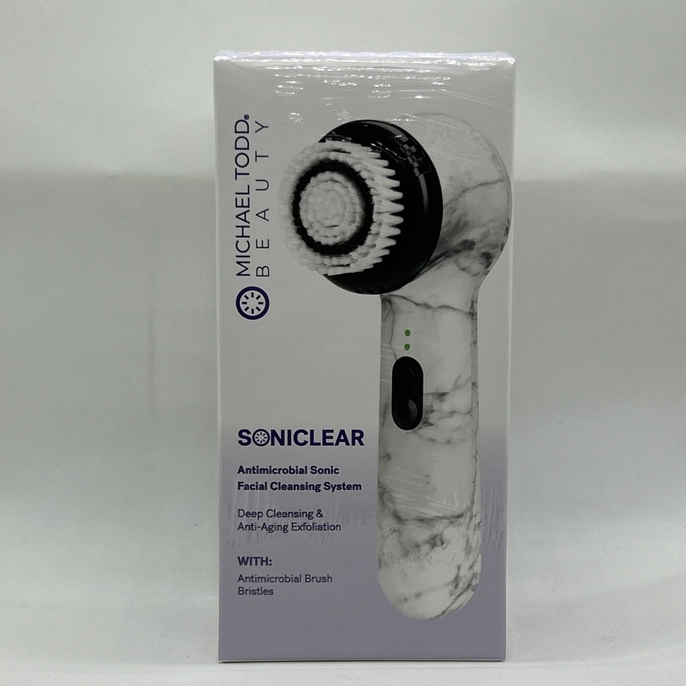 Michael Todd Beauty Soniclear White Marble Sonic Facial Cleansing System NEW